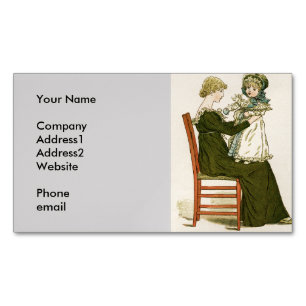 Carte De Visite Magnétique Bébé victorien Greenaway Mère