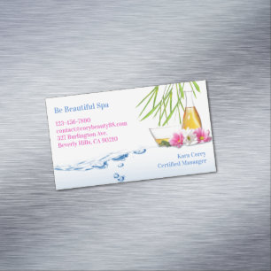 Carte De Visite Magnétique Bien-être naturel spa