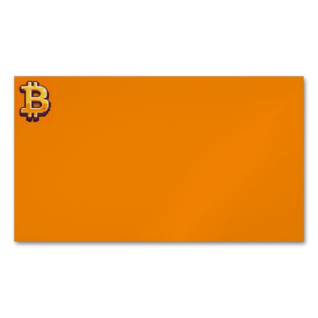Carte De Visite Magnétique Bitcoin (devant)