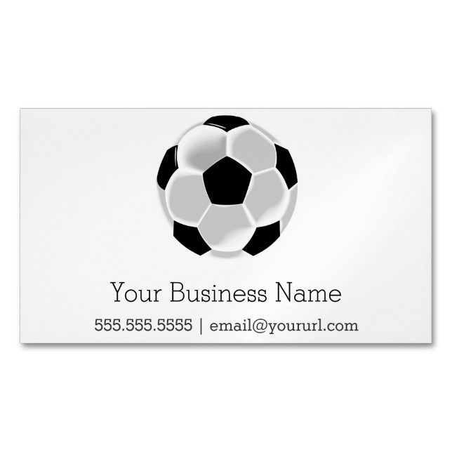 Carte De Visite Magnétique Boule de football du football du football (devant)
