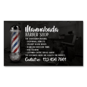 Carte De Visite Magnétique Boutique de fournitures de logos de poteaux de bar