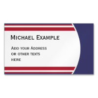 BOUTON Bandes RONDES bleu rouge blanc + votre text