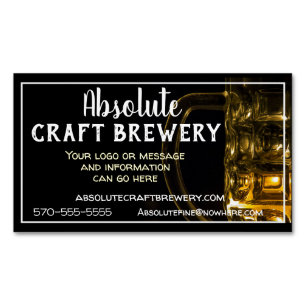 Carte De Visite Magnétique Brasserie sophistiquée de bière Mug Craft 