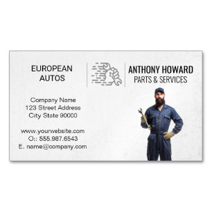 Carte De Visite Magnétique Broche de retenue mécanique automatique   Services