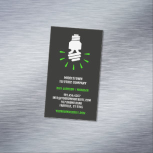 Carte De Visite Magnétique Bulle électrique