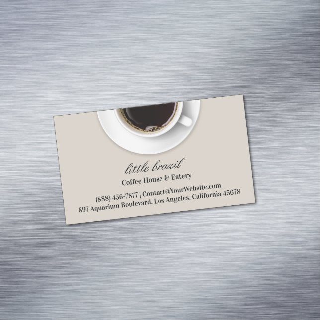 Carte De Visite Magnétique Café (In Situ)