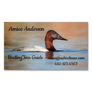 Carte De Visite Magnétique Canvasback canard