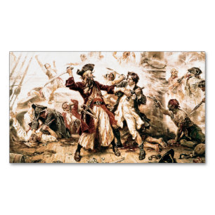 Carte De Visite Magnétique Capture, Barbe noire pirate, Revenge de la reine A