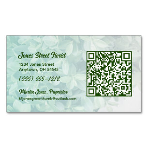 Carte De Visite Magnétique Carte magnétique sur mesure avec code QR