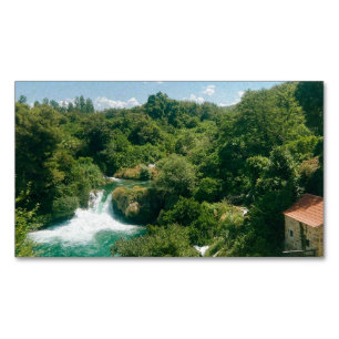 Carte De Visite Magnétique Cascades de Krka - Parc national de Krka - Croatie