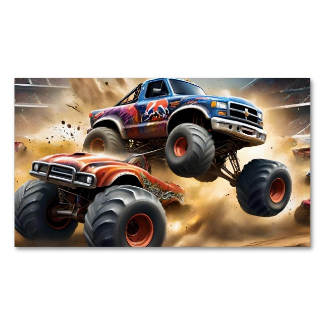 Carte De Visite Magnétique Chaos sur les roues : Monster Truck Smash Derby (devant)