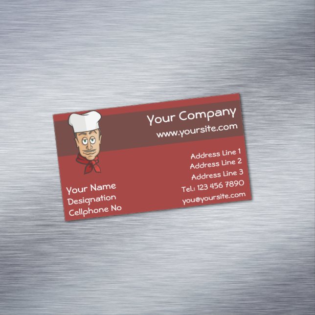 Carte De Visite Magnétique Chef (In Situ)