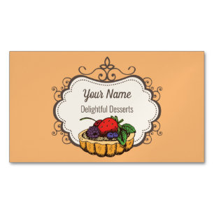 Carte De Visite Magnétique Chef pâtissier personnalisable