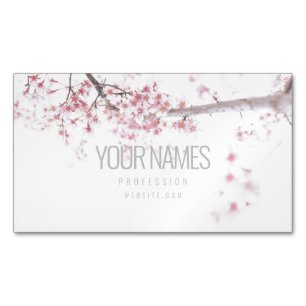 Carte de visite magnétique: "CHERRY BLOSSOM"