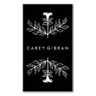 Chic Elegant Noir Blanc Lily Line Dessin PERSONNAL