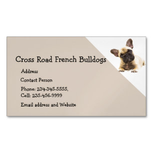 Carte De Visite Magnétique Chien Chien Chien Animaux Animaux Logo Busine