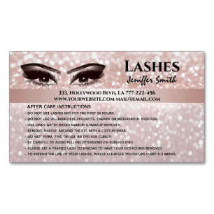 Carte De Visite Magnétique Chirurgie professionnelle lashes après soins