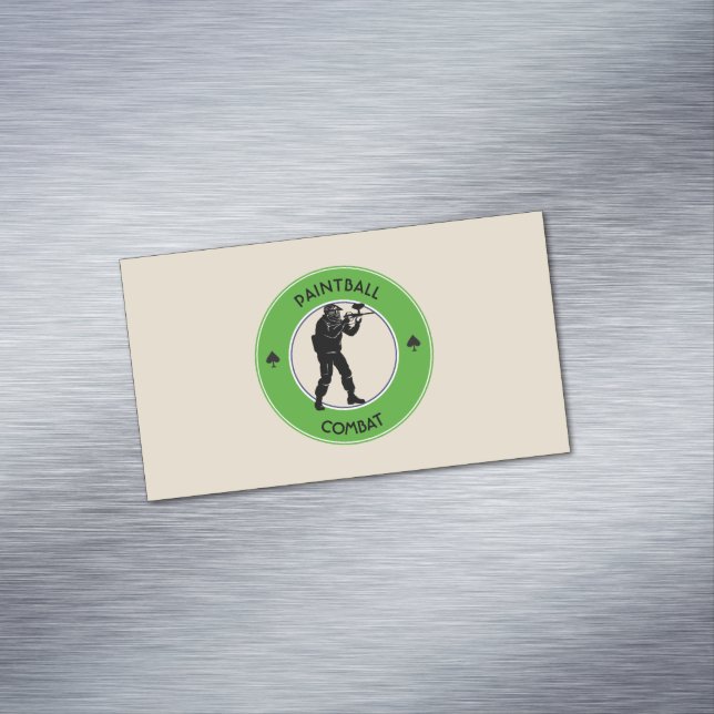 Carte De Visite Magnétique Combat de paintball (In Situ)