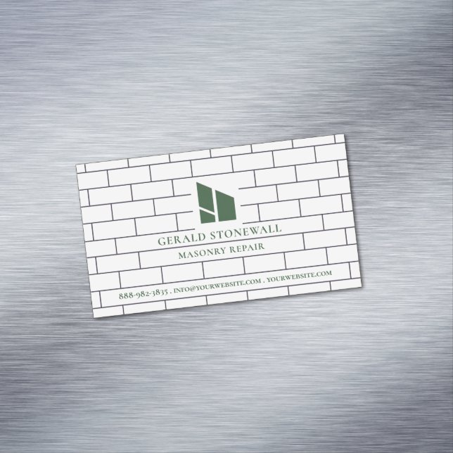 Carte De Visite Magnétique Constructions de maçonnerie (In Situ)