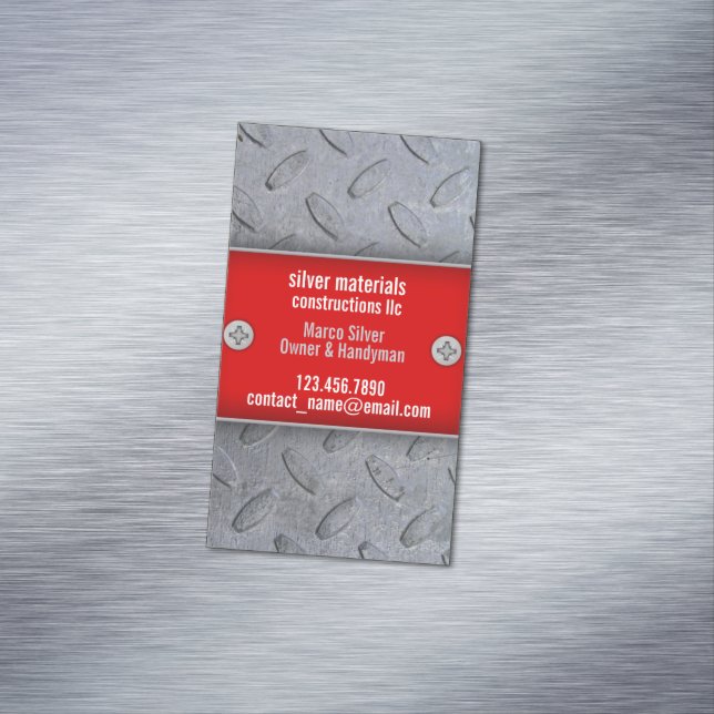 Carte De Visite Magnétique Constructions Handyman (In Situ)