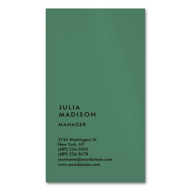 Carte De Visite Magnétique Consultant du gestionnaire de tendance verticale (devant Vertical)