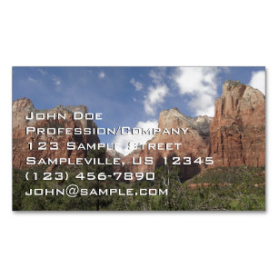 Carte De Visite Magnétique Cour des Patriarches II au Zion National Park