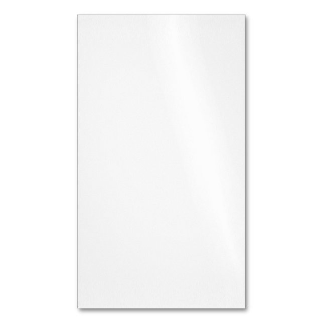 Carte De Visite Magnétique Create Your Own white simple (devant Vertical)