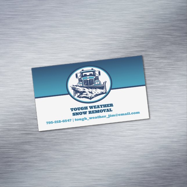 Carte De Visite Magnétique Déneigement (In Situ)