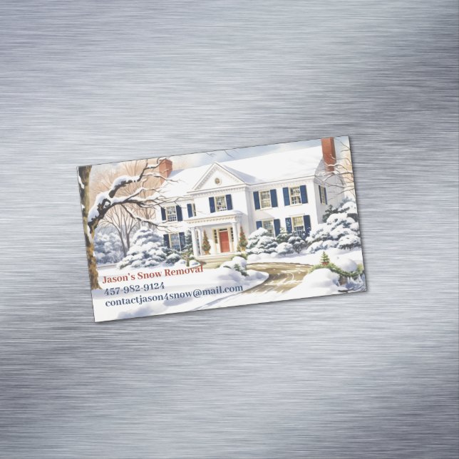 Carte De Visite Magnétique Déneigement (In Situ)