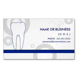 Carte De Visite Magnétique Dentiste Os magnétique