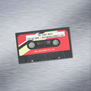 Carte De Visite Magnétique DJ Audio Cassette