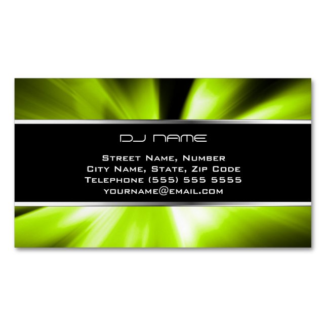 Carte de visite magnétique DJ Cool (devant)