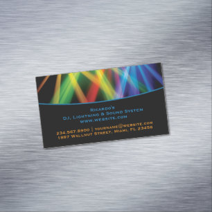 Carte De Visite Magnétique DJ Music Uplighing
