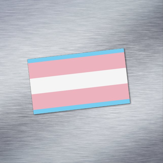 Carte De Visite Magnétique Drapeau de la fierté transgenre - LGBT Rainbow (In Situ)