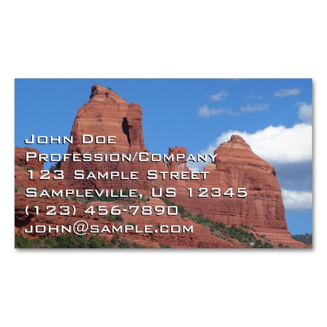 Carte De Visite Magnétique Eagle Rock I Sedona Arizona Photographie de voyage (devant)
