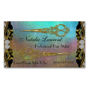 Carte De Visite Magnétique Eaux à double ciseaux professionnelles élégante