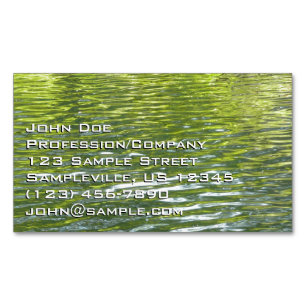 Carte De Visite Magnétique Eaux d'Oak Creek Nature jaune et verte Photo