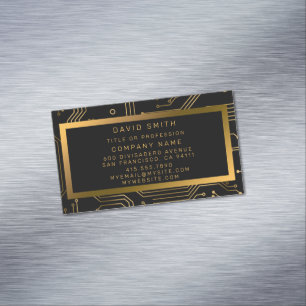 Carte De Visite Magnétique Élégant professionnel de luxe