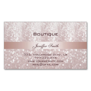 Carte De Visite Magnétique Élégante élégance professionnelle chic glitterie