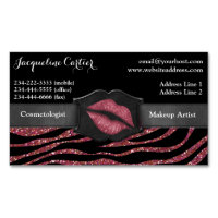 Élégante Marsala Zebra Parties scintillant Kiss Co