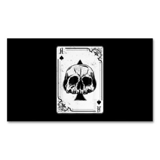 Carte De Visite Magnétique Emo Gothique Et Punk Ace de Spades Poker Jeu