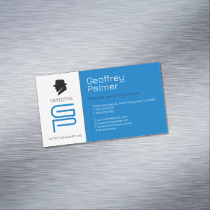 Carte De Visite Magnétique Enquêtes privées   Inspecteur professionnel