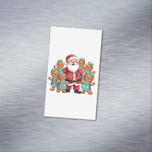 Carte De Visite Magnétique Escadron de soins infirmiers du Père Noël