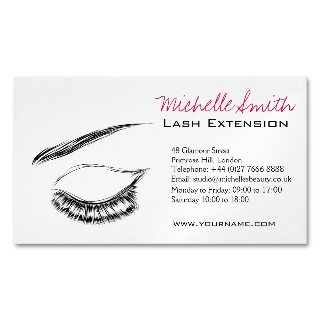 Carte De Visite Magnétique Eye Sketch Mascara Lash Extension (devant)