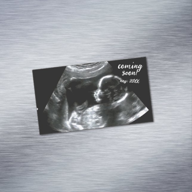 Carte De Visite Magnétique Faire-part de grossesse Nouvelle analyse bébé Bien (In Situ)