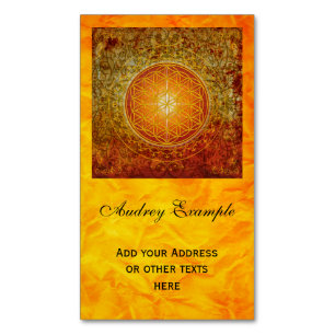 Carte De Visite Magnétique Fleur de vie / Blume des Lebens - Ornement III