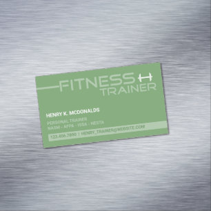 Carte De Visite Magnétique Formateur de conditionnement physique