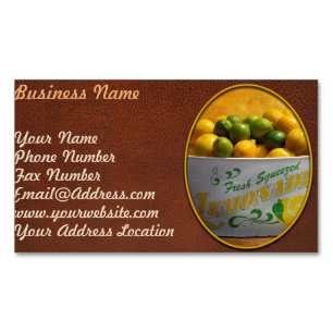 Carte De Visite Magnétique Fruit - Citrons - Quand la vie vous donne des citr