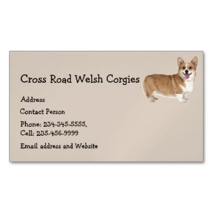 Carte De Visite Magnétique Gallois Corgies Chien Animaux Animaux Animaux