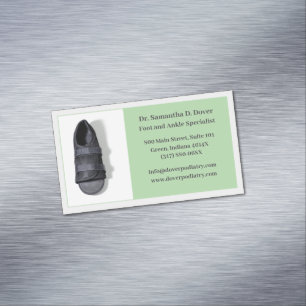 Carte De Visite Magnétique Green Pied Doctor Podiatry Podiatrist Médicale
